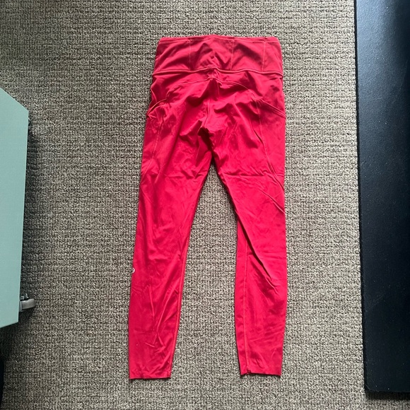 Lululemon - Fast and Free Tight 25” - Dark Red - Size 6 - Picture 3 of 4